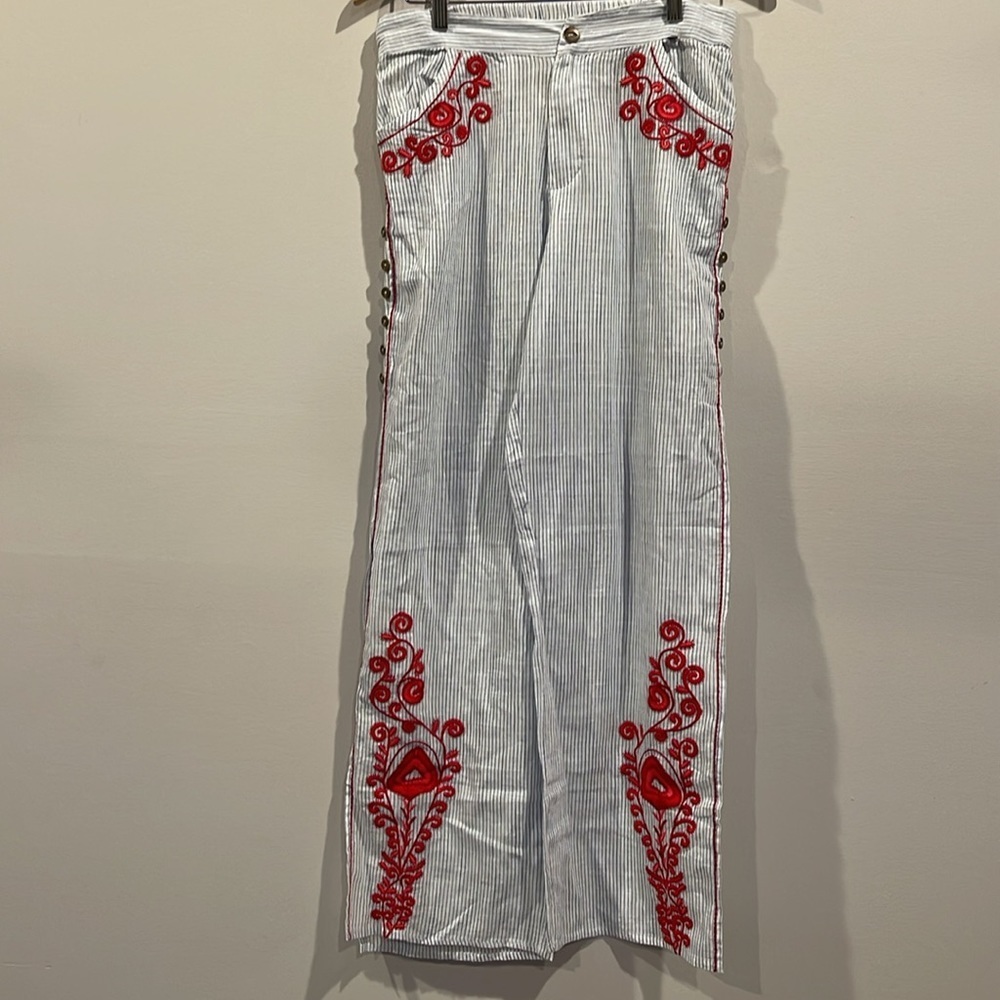 Z&L l cover up striped embroidered bottom - Picture 3 of 8